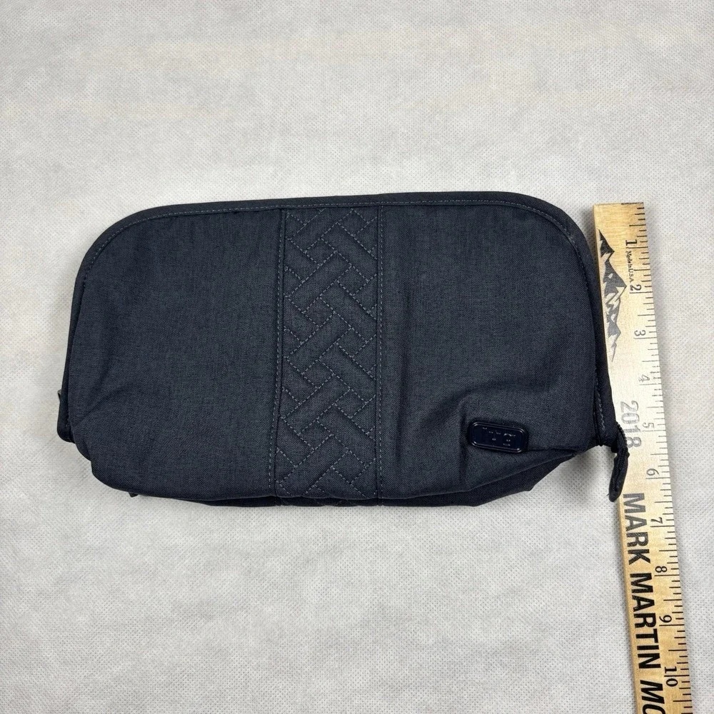 Lug Flash Cosmetic Case Dark Blue Travel Bag Clear‎ Pockets